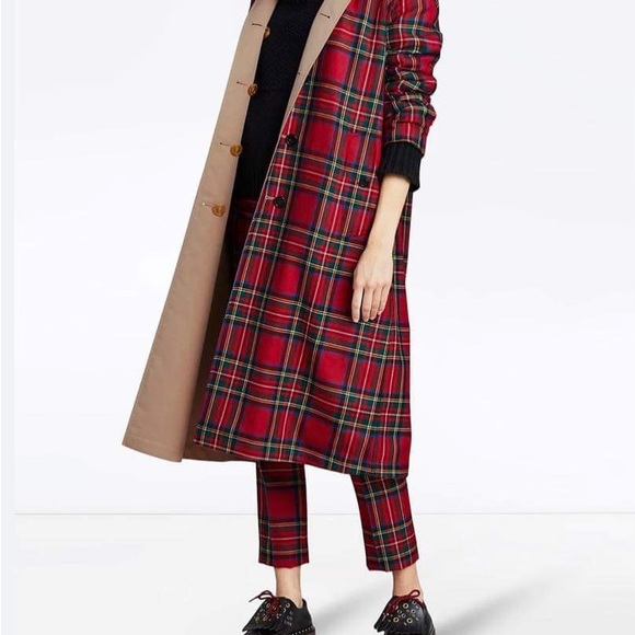 Burberry Reversible Gabardine & Tartan Wool Car Coat NWOT - Picture 3 of 13